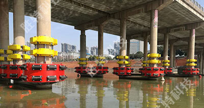 為蒸陽大橋訂制安裝的固定式復合材料橋梁防撞設施